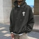 thumbnail image 4 of Sudadera con capucha para hombre, informal, a la moda, con estampado, de manga larga, con bolsillo, de poliéster, 4 of 7