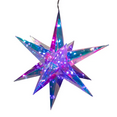 thumbnail image 2 of Kurt Adler Pre-Lit RGB Smart LED Holographic Starburst, 13.25in, 2 of 7
