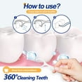 thumbnail image 5 of Floss Picks 50 Pcs - Vegan, Disposable Unflavored Floss Sticks for Adults and Kids - Plaque Remover for Teeth Cleaning - with Portable Case for Family,Hotel,Travel, 5 of 8