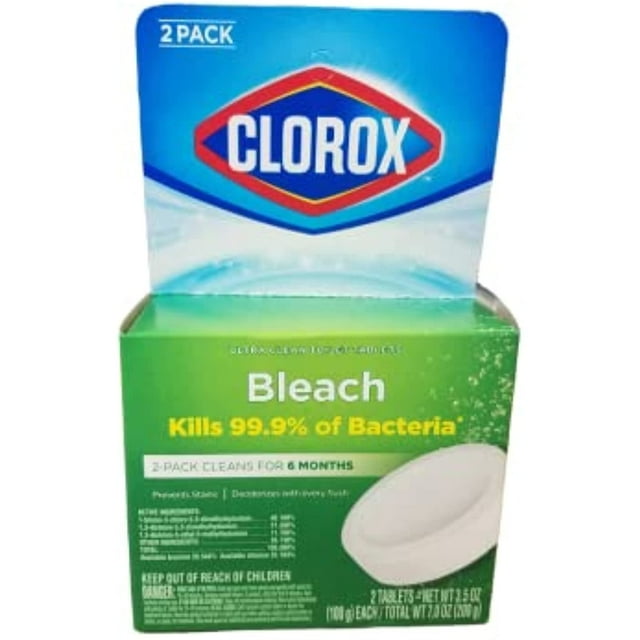 Clorox Automatic Toilet Bowl Cleaner, 3.5 Oz Tablet, 2/Pack