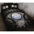 thumbnail image 1 of Islas Marshall Juego de Cama Edredón Gris Hibiscus, 1 of 5