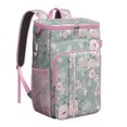 thumbnail image 1 of Summer Beach Resort Cooler Backpack High-Capacity 26 Cans Leakproof for Camping Picnic with Exotic Floral Design, 1 of 6