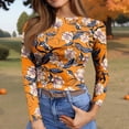 thumbnail image 7 of Long Sleeve Thermal Shirt for Women Tops Fall Crew Neck Casual Basic T-Shirts, 7 of 7