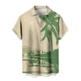 thumbnail image 5 of Ankishi Hawaiian Shirts for Men Palm Tree Casual Lapel Short Sleeve Button Up Summer Tropical Shirts for Leisure Travel, 5 of 8