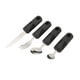 thumbnail image 5 of Utensilios adaptativos, acero inoxidable 4pcs artritis suministros especiales con cuchillo de horquilla de cucharas para parkinson, 5 of 7