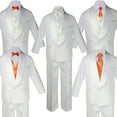 thumbnail image 1 of Boy White Shawl Lapel Party Suits Tuxedo ORANGE Satin Bow Necktie Vest SM-20, 1 of 1