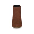 thumbnail image 2 of Unique Bargains Women Pointed Toe Stiletto High Heel Chelsea Booties Camel (Size 6.5), 2 of 8