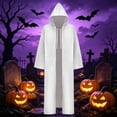 thumbnail image 6 of YanHoo Mens Cosplay Robe Hooded Cloak Knight Halloween Costume, 6 of 6