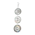 thumbnail image 2 of Eolstice Stainless Steel Wind Spinner, 3-Tier Round Shaped Kinetic Art, Mirror Polished Silent Wind Sculpture, Hanging for Garden Patio Balcony Yard Decor, 2 of 6