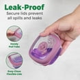 thumbnail image 5 of Small Plastic Food Storage Containers With Lids Airtight, 5 Oz Snack / Fruit Lunch Box For Kids, Meal Prep To Go, Fridge Storage Containers, Easy Open Lids, Dishwasher Safe, BPA Free, 5 Oz - Set of 4, 5 of 5