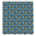 thumbnail image 3 of Ambesonne Nautical Shower Curtain, Octopus Fish Corals, 69"Wx84"L, Multicolor, 3 of 3