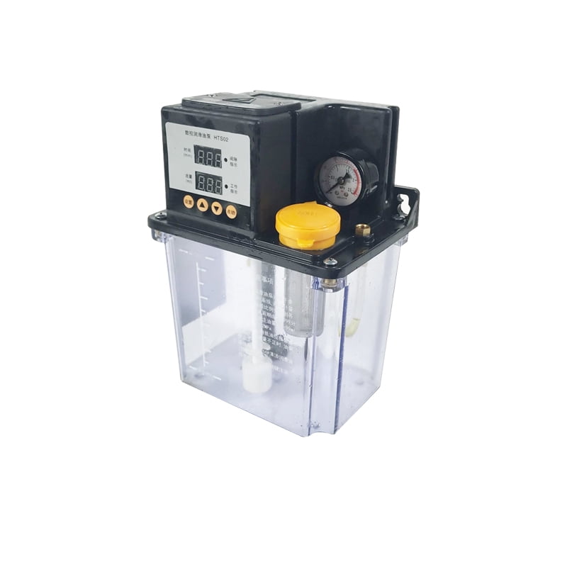 INTBUYING Dual Digital Display Automatic Lubrication Pump Oiler