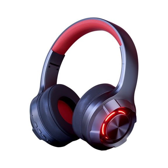 Wireless Over-Ear Headphones with Microphone, for Gaming and Work, Long Battery Life, Multiple Playback Modes