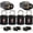 004S 6PACK BLACK, variant on TSA Keyed Luggage Locks (6-Pack) - TSA Approved Lock for Suitcases, Backpacks, Gym Lockers & School Bags | Compact & Durable ABS w/Electroplated Rings