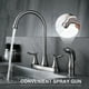 thumbnail image 4 of Grifos de cocina de dos manijas con pistola rociadora extraíble Grifos de lavabo de lavabo de baño g Abanopi Grifos de cocina, 4 of 7