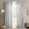 thumbnail image 2 of Home Trends Diamond Embroidered Window Panel, 2 of 4