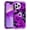 Purple Rose, variant on Meshine Phone Case for iPhone 14 Pro Max,Glow in The Dark Three Layer Heavy Duty Shockproof Full Body Protection Hard Plastic Bumper+Soft Silicone Protective Case,Purple Butterfly