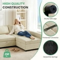 thumbnail image 3 of GIANNA Modular Sectional Sofa, L Shaped Couch Set for Living Room, 5 Seater Comfy Cloud Couches with Movable Ottoman, 3 of 8