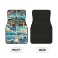 thumbnail image 2 of Honeii Comic Airplane Cockpit Illustration Print Car Foot Mat Four-Piece Set - Front & Rear Universal Car Floor Mats for SUVs, Trucks, Sedans, 2 of 7