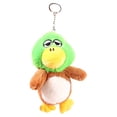 thumbnail image 1 of Lindo llavero de peluche de pato que pone huevos, juguete para bolsos, recuerdos de fiesta Marrón Verde, 1 of 9