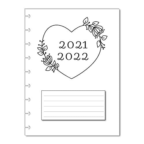 2021-2022 Monthly Planner Calendar Refills For 9 Disc Classic Happy Planners (Love) - Walmart.com