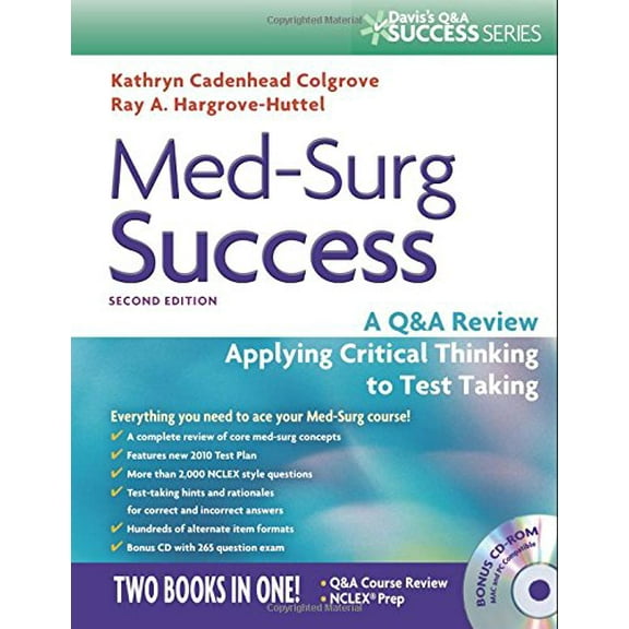 Pre-Owned Med-Surg Success: A Q&A Review Applying Critical Thinking to Test Taking (Davis's Success) Paperback