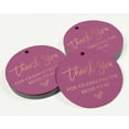 thumbnail image 3 of Inkdotpot 50 Pack Thank You For Celebrating The Bride To Be Bridal Shower Favor Paper Tags Craft Real Rose Gold Foil Hang Tags, 3 of 6