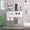 2 cups of ash, variant on Toothbrush Holder Wall Mounted With Double Automatic Toothpaste Dispenser Squeezer Kit, 3 Cups/2 Cups