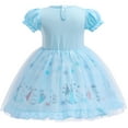 thumbnail image 2 of SUEE Toddler Girls Elsa Princess Dress Sequins Short Sleeve Birthday Fancy Outfit for 12M-6T, 2 of 7