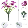 thumbnail image 2 of Artificial Flowers for Outdoor,No Fade Fake Plastic Flowers Faux Plants for Decoration Hanging Planters Indoor Outside Garden Porch Window Box Home Wedding Farmhouse, 2 of 5