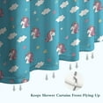 thumbnail image 6 of Blue Cartoon Unicorn Head Star Cloud Pattern Shower Curtain 36"x72" ,Bathroom Decorative Shower Curtains Set with 12 Hooks,Modern Waterproof Washable Shower Curtain, 6 of 6