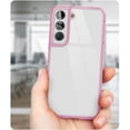 thumbnail image 2 of Encased (3 Pack) Designed for Samsung Galaxy S22 Plus Case with Screen Protector Tempered Glass + Camera Lens Protector, Protective Phone Kit (Clear/Pink), 2 of 9