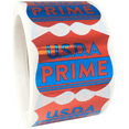 thumbnail image 1 of USDA PRIME Grocery Store Food Red & Blue Labels | 2 x 2" inches - 500 Pack | InStockLabels.com, 1 of 2