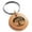 Rose, variant on Stainless Steel Tree of Life Engraved Small Medallion Circle Charm Keychain Keyring
