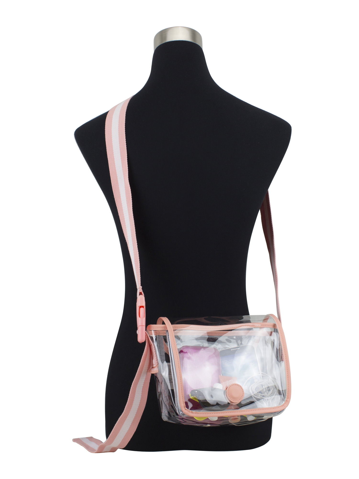Eastsport Clear Stadium Cross Body, Blush