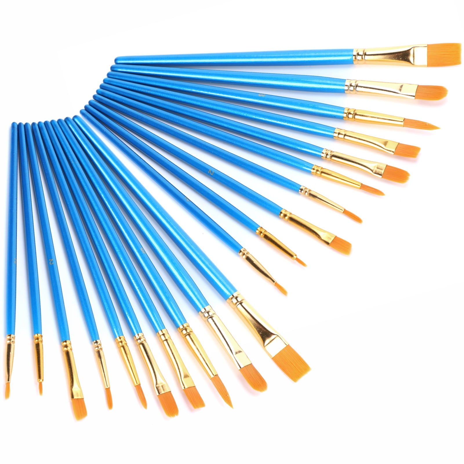 Paint Brushes Set, 20Pcs Watercolor Paint Brushes Paint Brush Set, For Gouache Watercolor