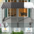 thumbnail image 3 of AVAWING Wall-Mounted Window Enclosure for Indoor Cats, Expandable Wooden Cat Perch House, Gray, 3 of 8