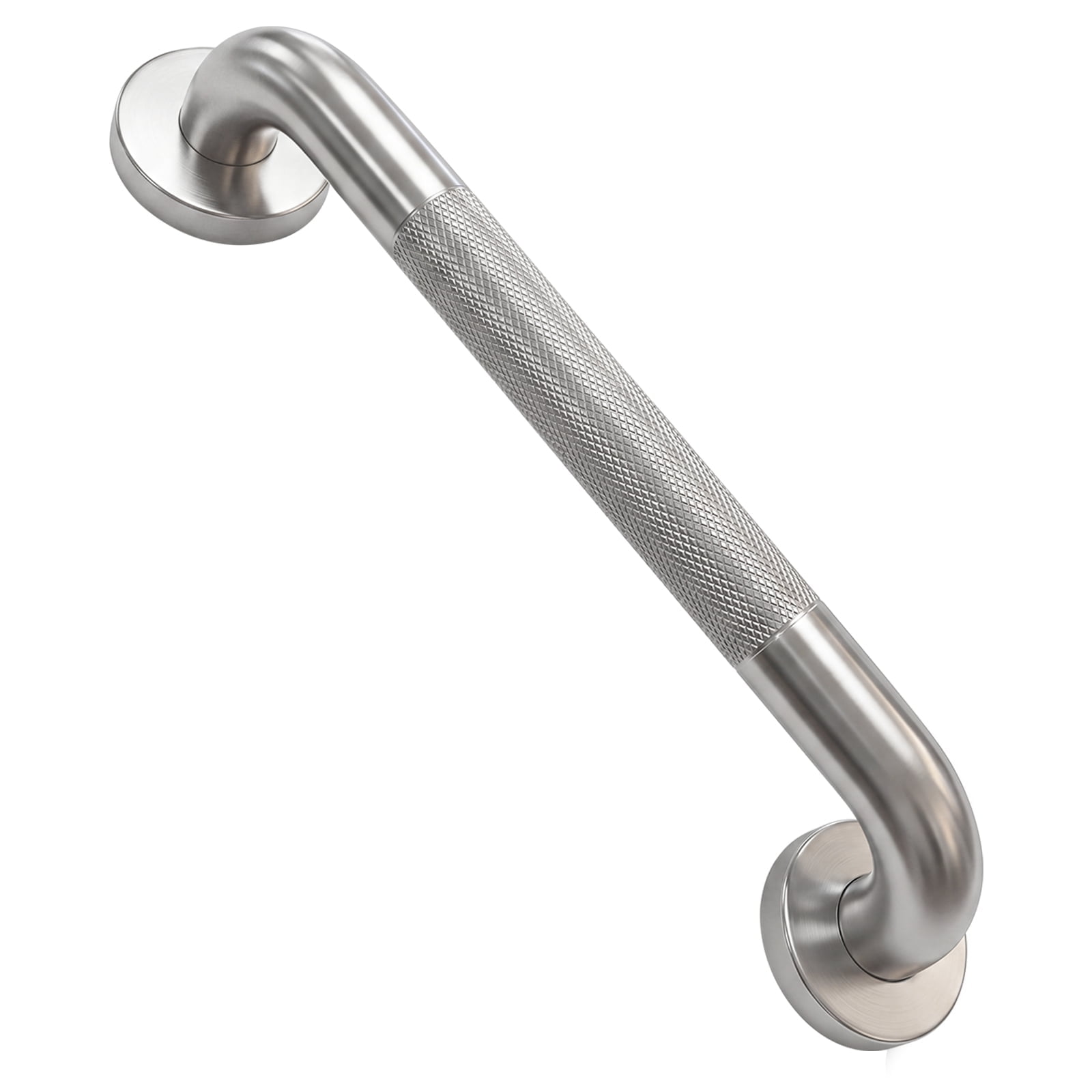 IJDD 12 Inch Stainless Steel Grab Bar for Bathroom, ADA Compliant Safety Handrail, Heavy Duty Wall Mounted Support Handle for Shower, Bathtub, Toilet, Elderly, Seniors and Disabled