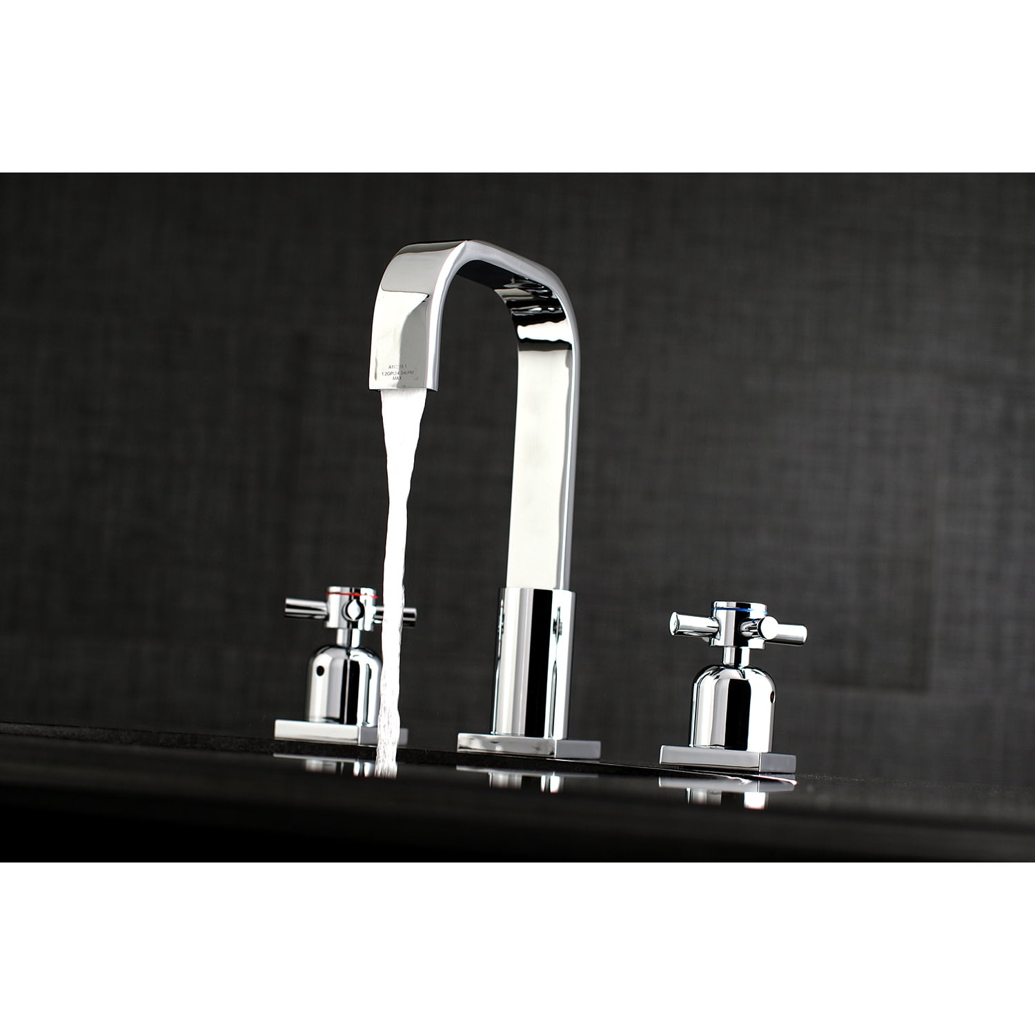 Kingston Brass Concord Widespread Bathroom Faucet with Satin Nickel Finish and Pop-up Drain
