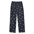 thumbnail image 2 of FORMRS Kids Pajama Pants with Pockets Size 6-8Y Boys Lounge Sleep Bottoms, Red Fireworks Pattern, 2 of 8
