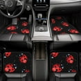 thumbnail image 7 of Yiaed Beautiful Red Ladybug Print Carpet Floor Mats for Cars, Auto Accessories Front & Rear Car Floor Mats Car Floor Foot Mat Sets of 4 Pieces, 7 of 7