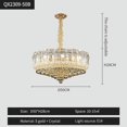 thumbnail image 1 of Modern Living Room Luxury Chandelier Lighting  Round Crystal Lamp Home Decoration Led Cristal Light Fixtures My Lux Decor Round, 1 of 16