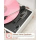 thumbnail image 2 of Reproductor de discos de vinilo con Bluetooth, tocadiscos portátiles vintage de 3 velocidades con altavoces incorporados, reproductor LP accionado por correa, compatible con grabación USB, entrada aux, 2 of 5