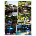 thumbnail image 6 of POPOSOAP 12W Solar Pond Filter and Fountain Pump Kit, 160GPH Solar Water Pump with Filtration Box for Small Outdoor Ponds and Gardens, 6 of 10