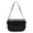 black, variant on Fashion retro PU leather saddle bag shoulder crossbody bag female solid color underarm bag-brown