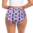 thumbnail image 3 of Womens Underwear Halloween bats pumpkin spider purple Cuteness No Show Seamless Underwear for Women, Soft Stretch Women's Panties, Hipster Ladies Panties Bikini Underwear Briefs, 3 of 6