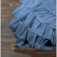 thumbnail image 4 of D.N.G. BEDDINGS 5 Piece 100% Egyptian Cotton Circle Ruffle Comforter Set, 550 GSM Filled Microfiber - Full/Queen Size, Medium Blue Color - 800 Thread Count, 4 of 5