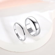 ChicSilver 925 Sterling Silver Rings for Women, 2mm Minimalist Silver Wedding Band Ring, Comfort Fit Stacking Ring for Women, Simple Anniversary Engagement Gift Jewelry