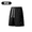 Black, variant on Mens Solid Black Waffle Knit Drawstring Shorts, Elastic Waist Relaxed Fit Casual Summer Short Pants