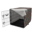 thumbnail image 3 of Cartoon Dog Crate Cover, Multicolored Pigs Motif Animals Simple Piglet Shapes, Easy to Use Pet Kennel Cover for Medium Large Dogs, 35" x 23" x 27", Violet Coral, by Ambesonne, 3 of 6